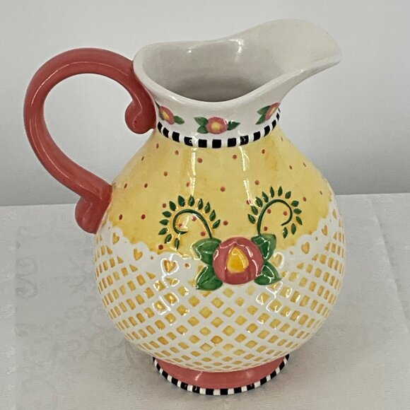 Mary Engelbreit Hand-Painted Ceramic Pitcher - Picture 6 of 6